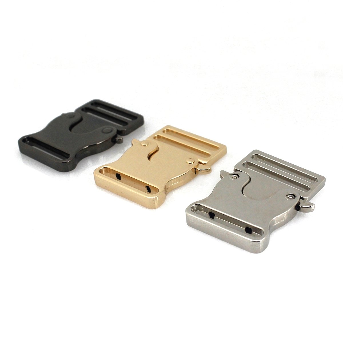 Cloxy 25/31/38mm Zinc Alloy Steel Tactical Quick Release Buckle Side Release Buckle for Backpack Webbing Strap Dog Collars