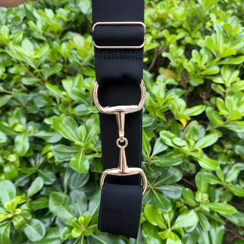 Solid Color 1.5inch Equestrian Belt Alloy Snaffle Bit Buckle