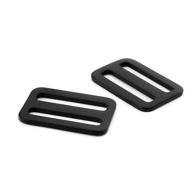 38mm 1.5inch Factory direct sale aluminium tri-glide buckle square ring buckle bag strap adjuster outdoor buckle