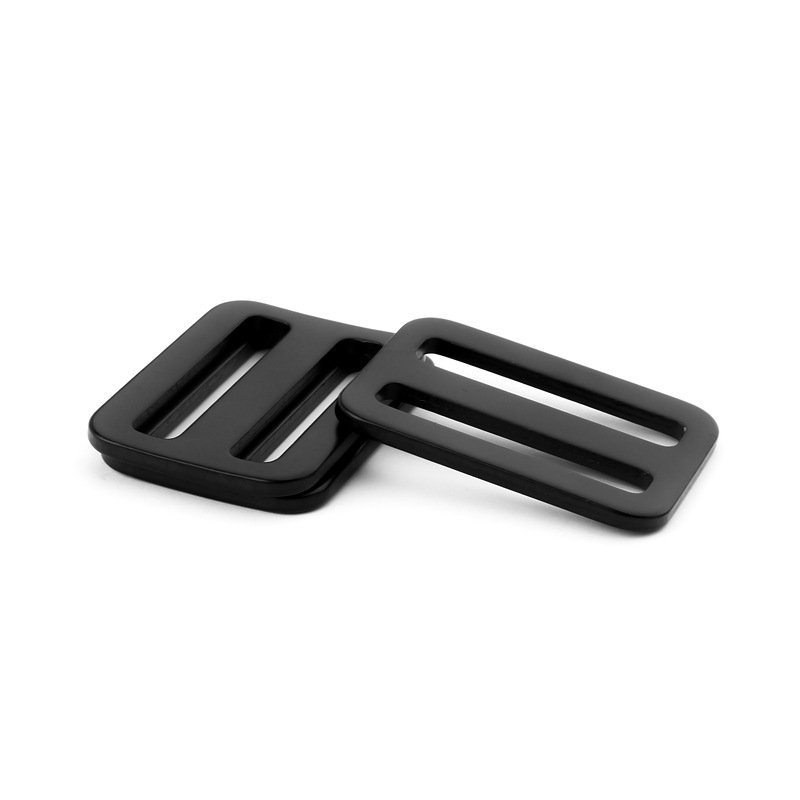 38mm 1.5inch Factory direct sale aluminium tri-glide buckle square ring buckle bag strap adjuster outdoor buckle