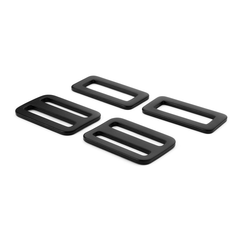 38mm 1.5inch Factory direct sale aluminium tri-glide buckle square ring buckle bag strap adjuster outdoor buckle