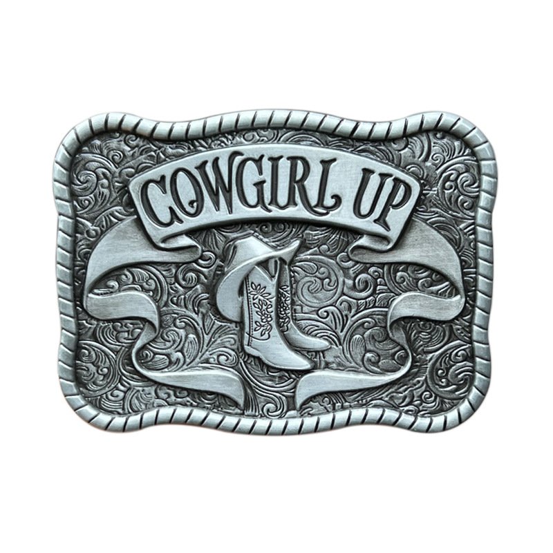 Western Belt Buckle Vintage Cowboy 3D Boot pattern Belt Buckle for Men Women