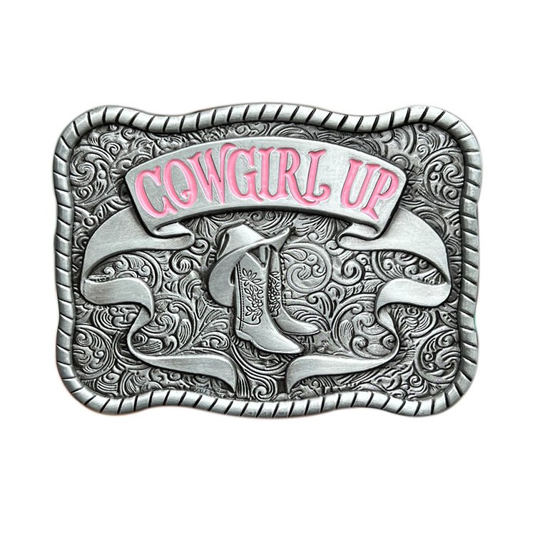 Western Belt Buckle Vintage Cowboy 3D Boot pattern Belt Buckle for Men Women