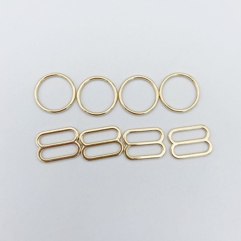 Factory Direct More Sizes Bra Accessories Metal Bra Buckles Zinc Alloy Ring and Slider