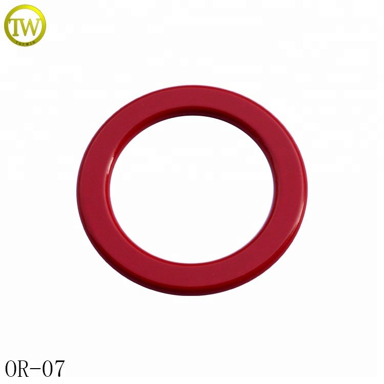 China supplier made metal o ring buckles light gold metal round flat ring for bags and shoes
