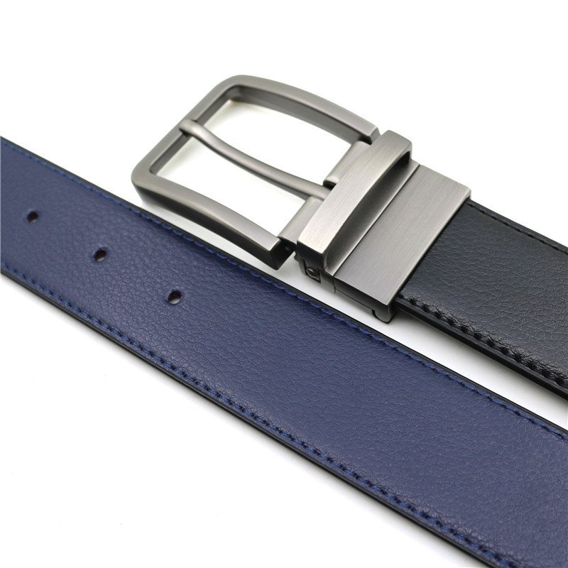 New Men'S Reversible Pin Buckle Leather Belt Double-Sided With Leather Belt Five Colours Reversible Leather Belt Accessories men