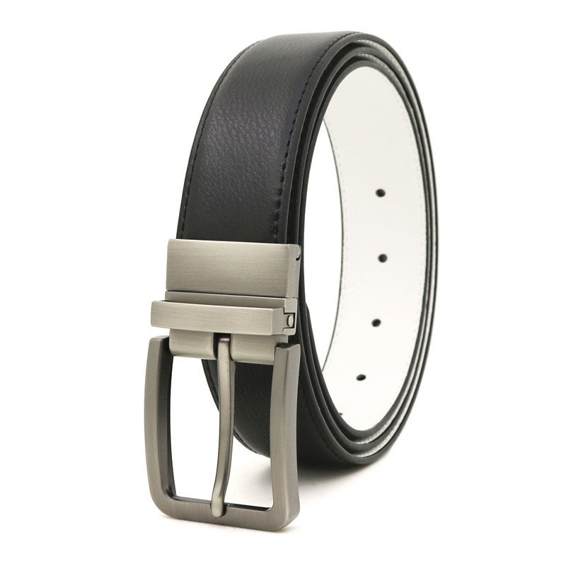 New Men'S Reversible Pin Buckle Leather Belt Double-Sided With Leather Belt Five Colours Reversible Leather Belt Accessories men