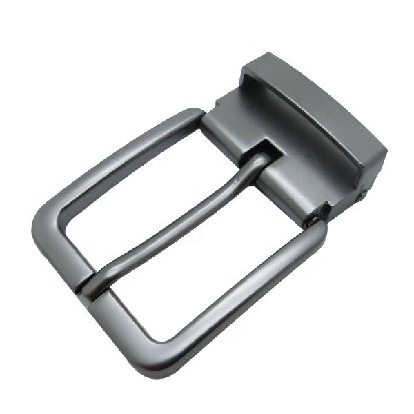 Zamak Clip Type Replaceable Presentation Metal Pin Belt Buckle With Teeth For Men Genuine Leather Belts