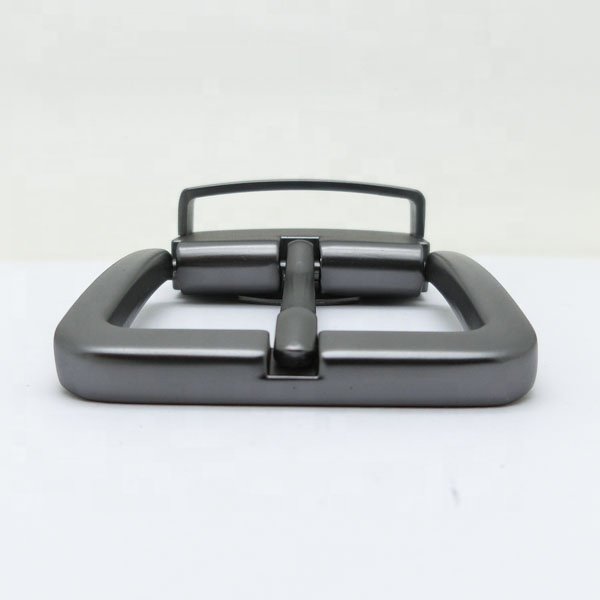 Zamak Clip Type Replaceable Presentation Metal Pin Belt Buckle With Teeth For Men Genuine Leather Belts