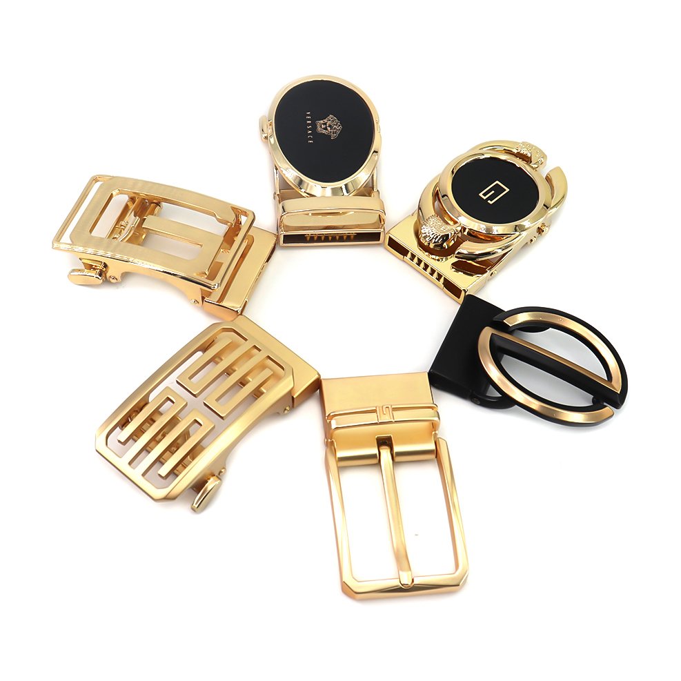 Custom Logo Metal Western and Seat Leather Shoe Bag Accessories Tactical Belt Buckle Automatic Cowboy Gun Belt Buckle