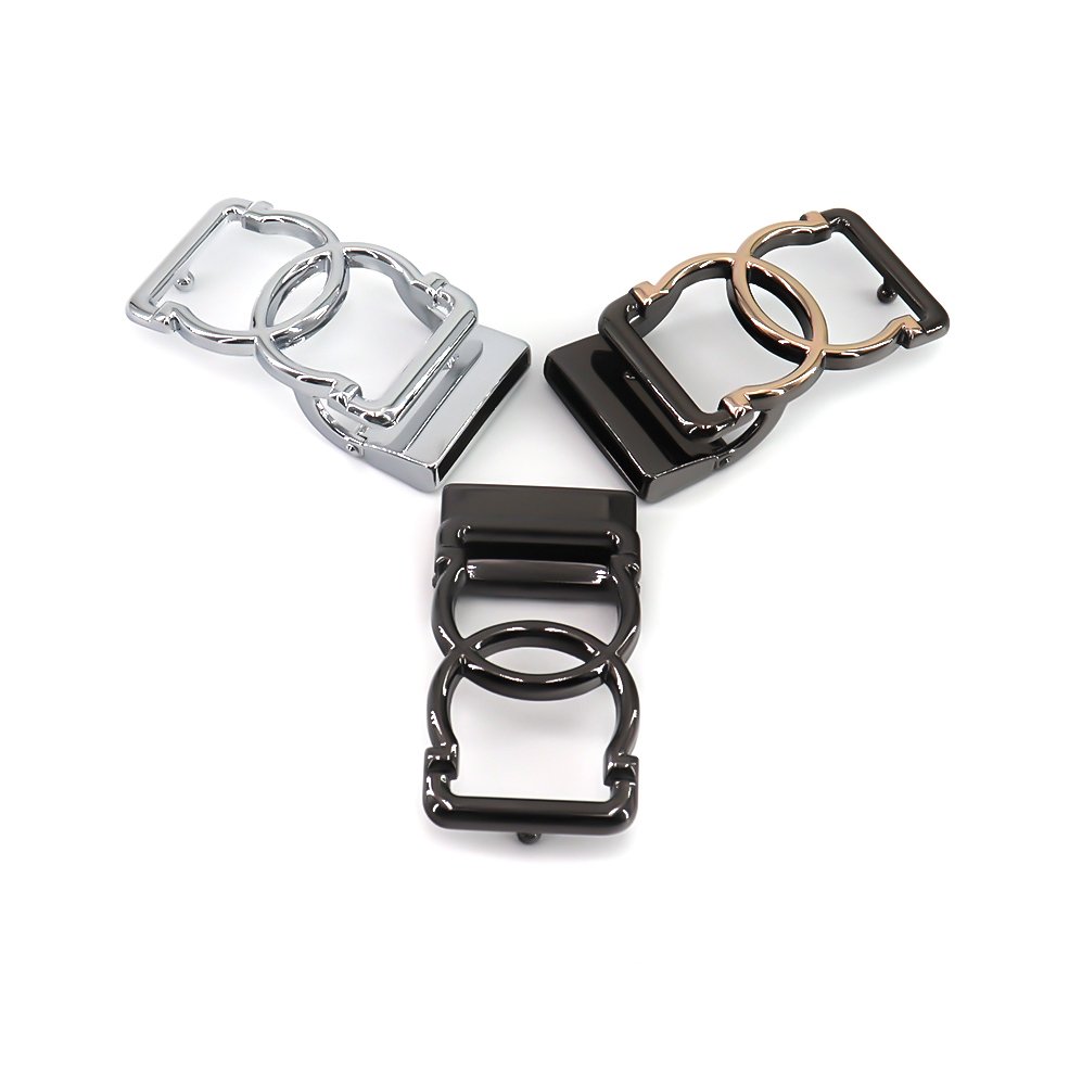 Custom Logo Metal Western and Seat Leather Shoe Bag Accessories Tactical Belt Buckle Automatic Cowboy Gun Belt Buckle