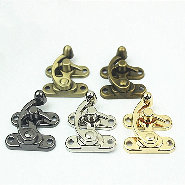 Casting Bag Lock Metal Accessories Bag Lock Hasp Buckle For Handbag Clasp Hook Wooden Box Latch Buckles