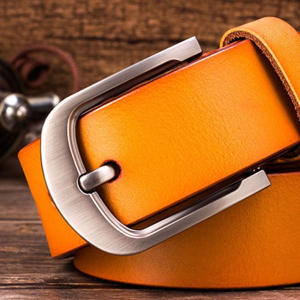 Brussels Sports Buckle Belt Genuine Cow Leather Belt for Men Real Leather Belts OEM Customized Logo Hide Accept