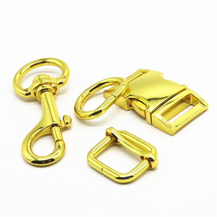 Dog Buckle Zinc Alloy Factory Price Dog Collar Buckle With Lock And Metal Swivel Snap hook for dog leash