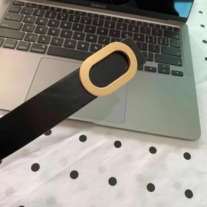 Custom Narrow Belt Women's Jeans Fashion Versatile Belt Fine Decorative Retro Gold Square Buckle Summer Small Belt Wholesale