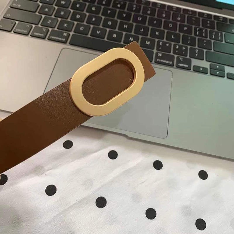 Custom Narrow Belt Women's Jeans Fashion Versatile Belt Fine Decorative Retro Gold Square Buckle Summer Small Belt Wholesale
