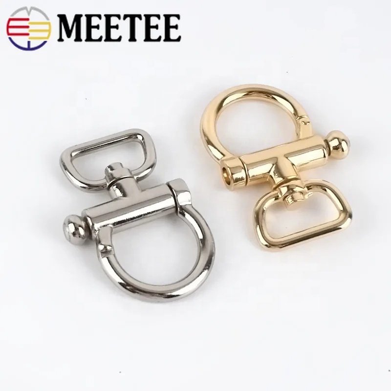 Meetee BF099 20/25mm Handbag Hardware Accessories Shoulder Bag Strap Dog Hook Activity Key Clasp Connection Buckle