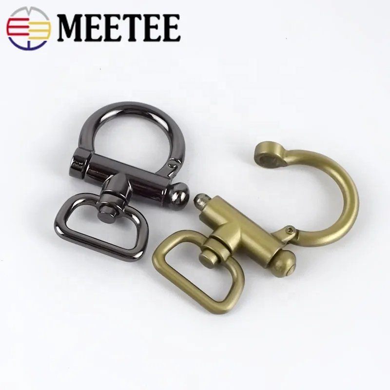Meetee BF099 20/25mm Handbag Hardware Accessories Shoulder Bag Strap Dog Hook Activity Key Clasp Connection Buckle