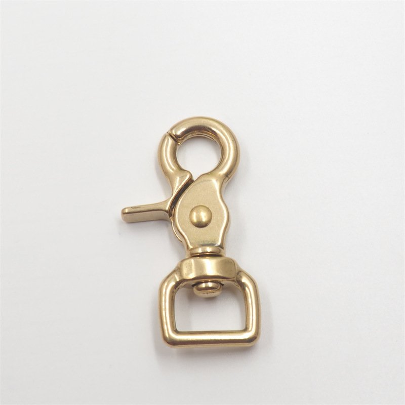 DWDP- 5015B High quality solid brass swivel trigger snap hook for Pet Buckle Clip Clasp Dog