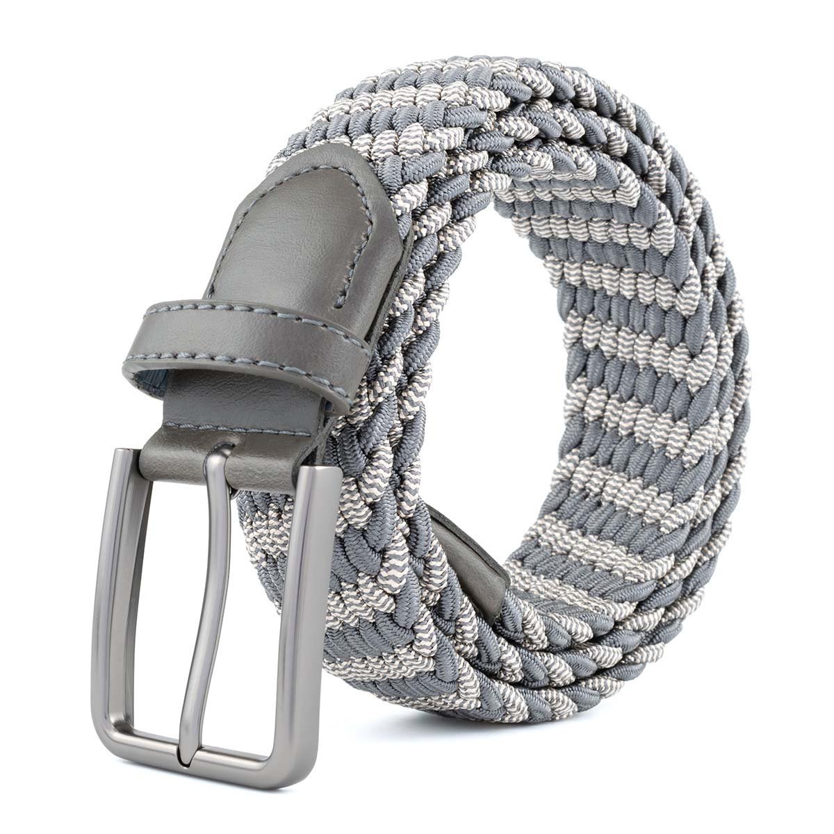 Multiple Option High Quality Pin Buckle Twill Pattern Elastic Braided Golf Belt for Gentlemen Activities Sports