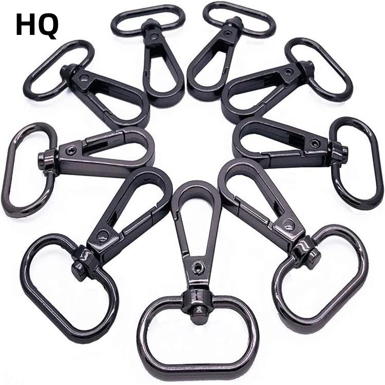High quality Zinc Alloy Dog Collar Swivel Snap Hook Buckle Metal Carabiner side release metal buckle