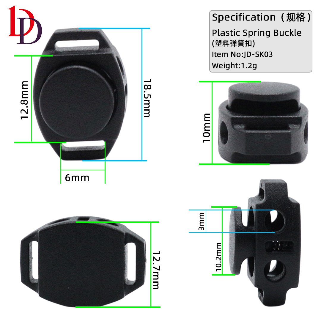 Oem&Odm China Manufacturer Plastic Extension Cord Lock Stopper For Garment Backpack