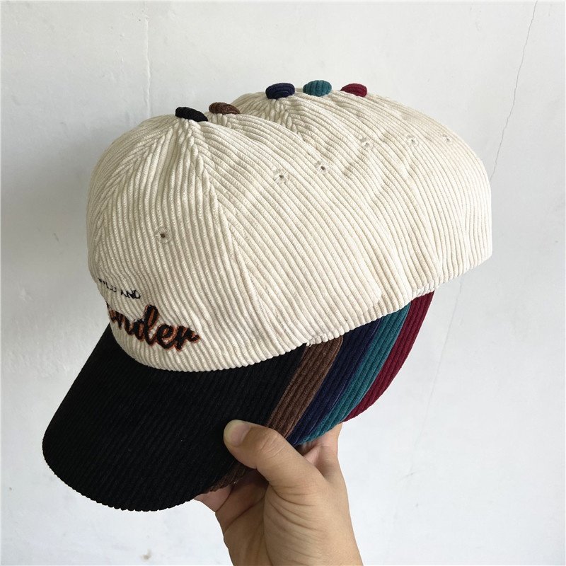 Custom Buckle Hat,Corduroy Dad Hat Women And Mens, Baseball Cap Dad hat Custom Embroidery Logo