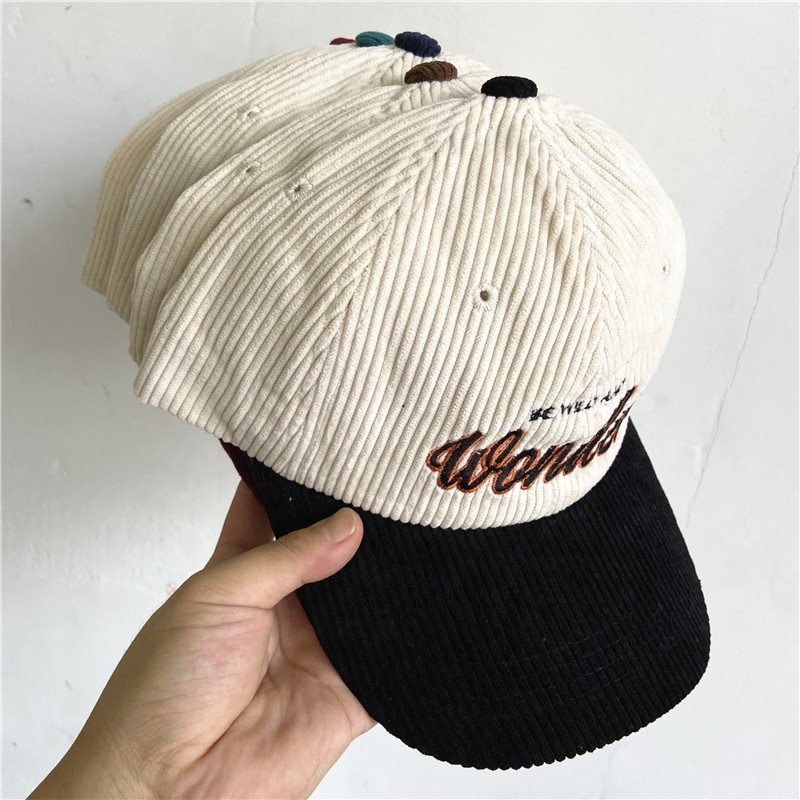 Custom Buckle Hat,Corduroy Dad Hat Women And Mens, Baseball Cap Dad hat Custom Embroidery Logo