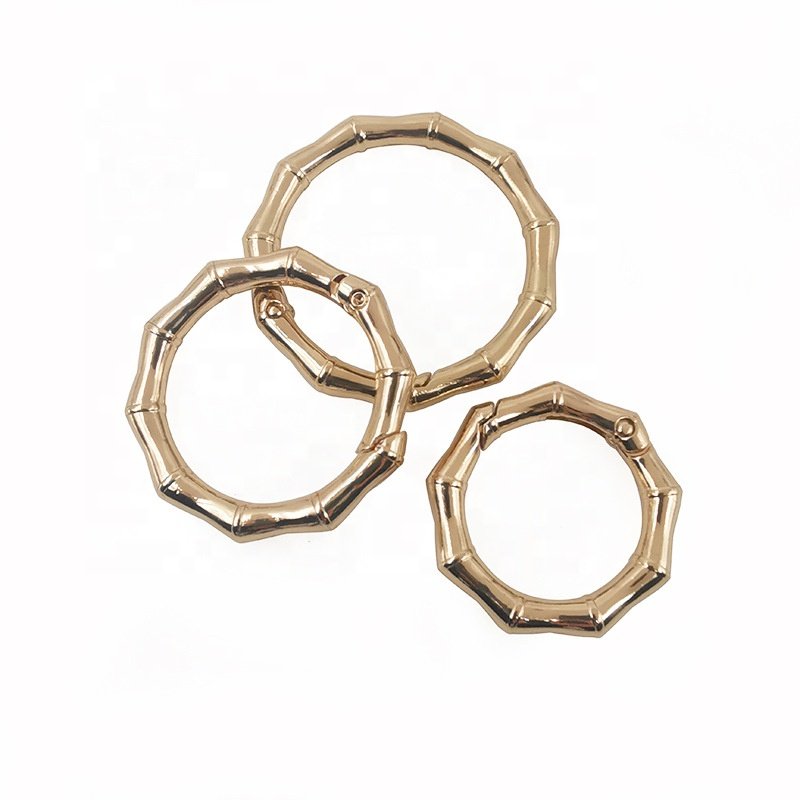 Alloy B ag Buckle Press Buckle Hook Keychain Ring Hardware Handbag With Carabiner