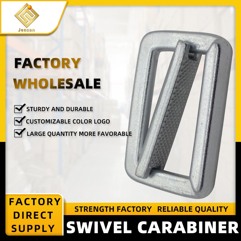 Jensan Custom 18kn Galvanized 44mm Inner Width Sliding Adjuster Buckle For Safety Harness Accessories