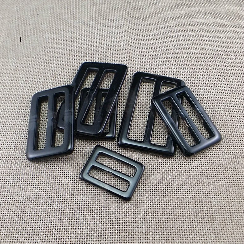 Custom Color Size Adjustable Plastic Rectangle Square Coat White Resin Belt Buckle