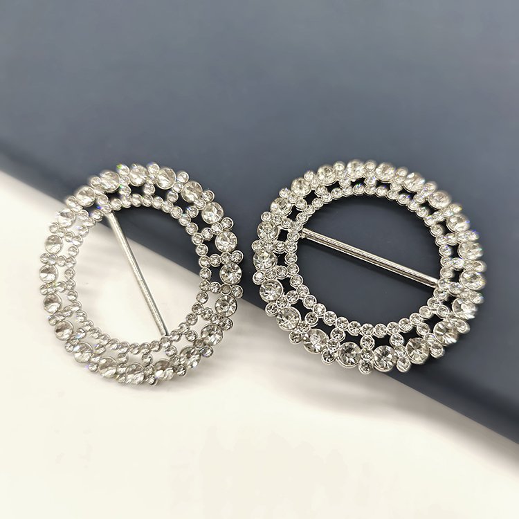 Fancy Design Metal Rhinestone Belt Buckle Luxury Bling Diamond Crystal Decorative Buckles Diy Women Adjustable Bag Buckles