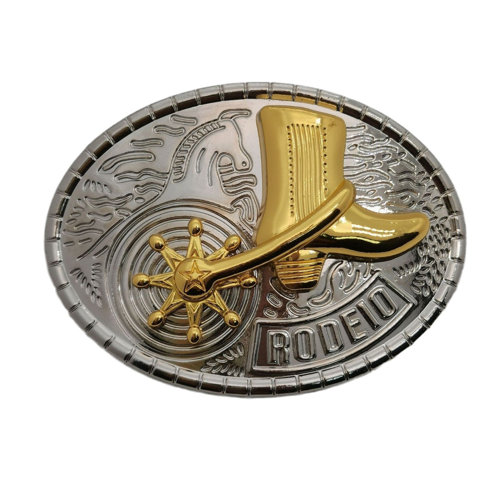 Western Boots Spur Belt Buckle Spinning Spurs Rodeo Cowboys Buckles Western Antiqued Oval Spur Belt Buckle