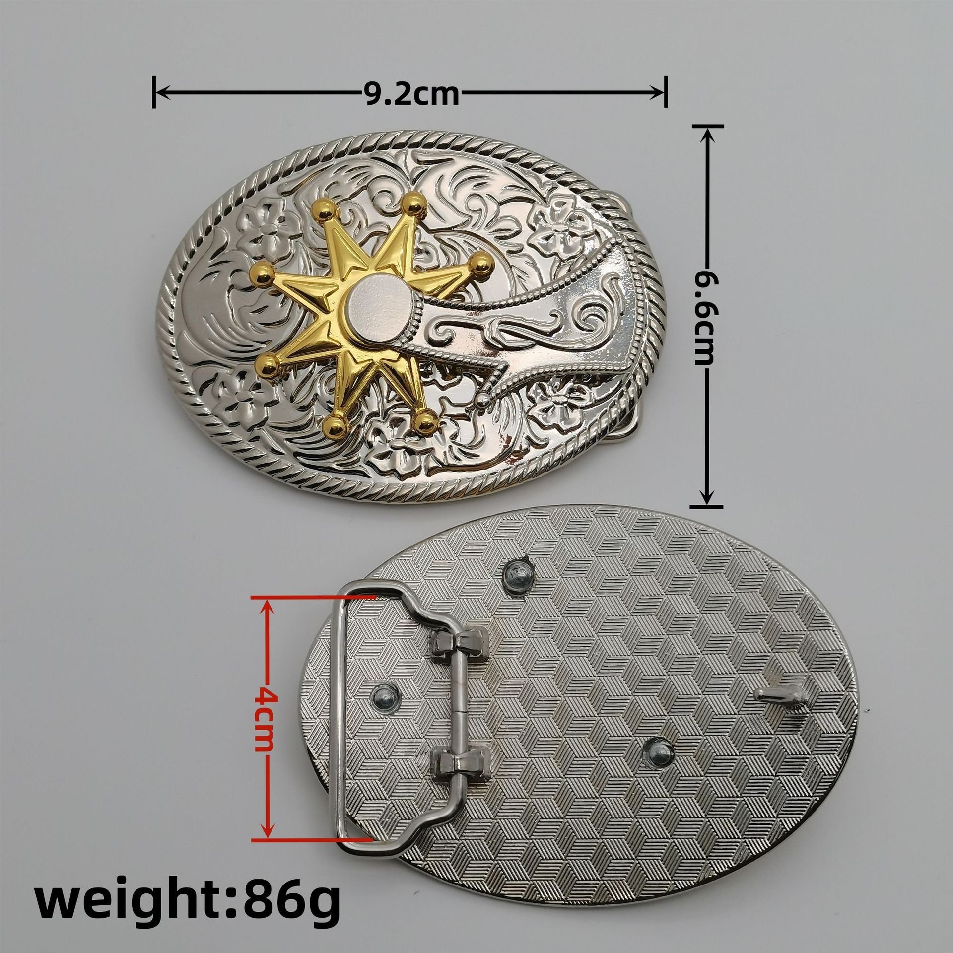 Western Boots Spur Belt Buckle Spinning Spurs Rodeo Cowboys Buckles Western Antiqued Oval Spur Belt Buckle