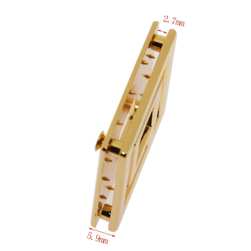 NICE Factory Customized Metal Handbag Hardware Hot Sale Square Turn Twist Locks Fashion Closures Bag Lock Accessories Buckles