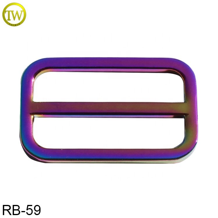 High quality handbag hardware buckle making matte gold alloy bag parts blanks square ring strap buckle