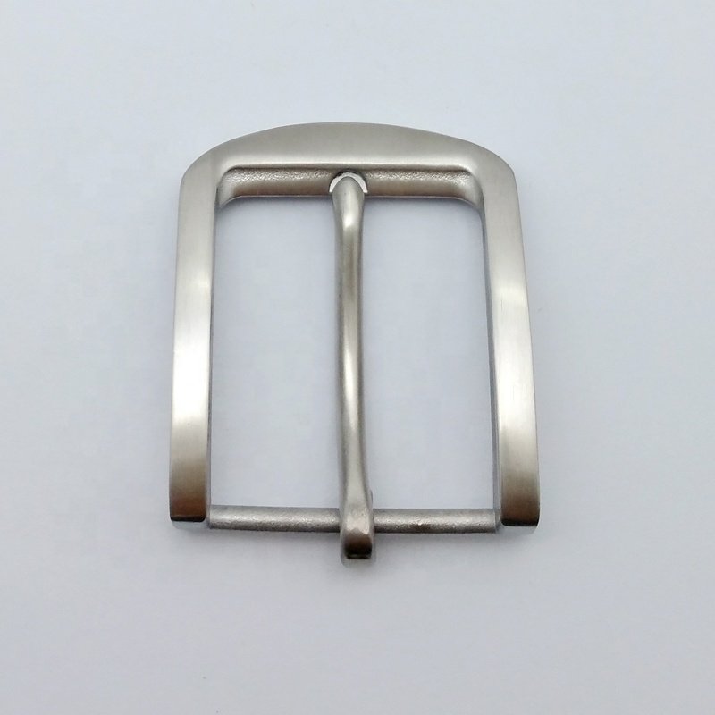 Men's Business Silver Drawing custom stainless steel motion pin belt buckles with high quality Durable and sturdy