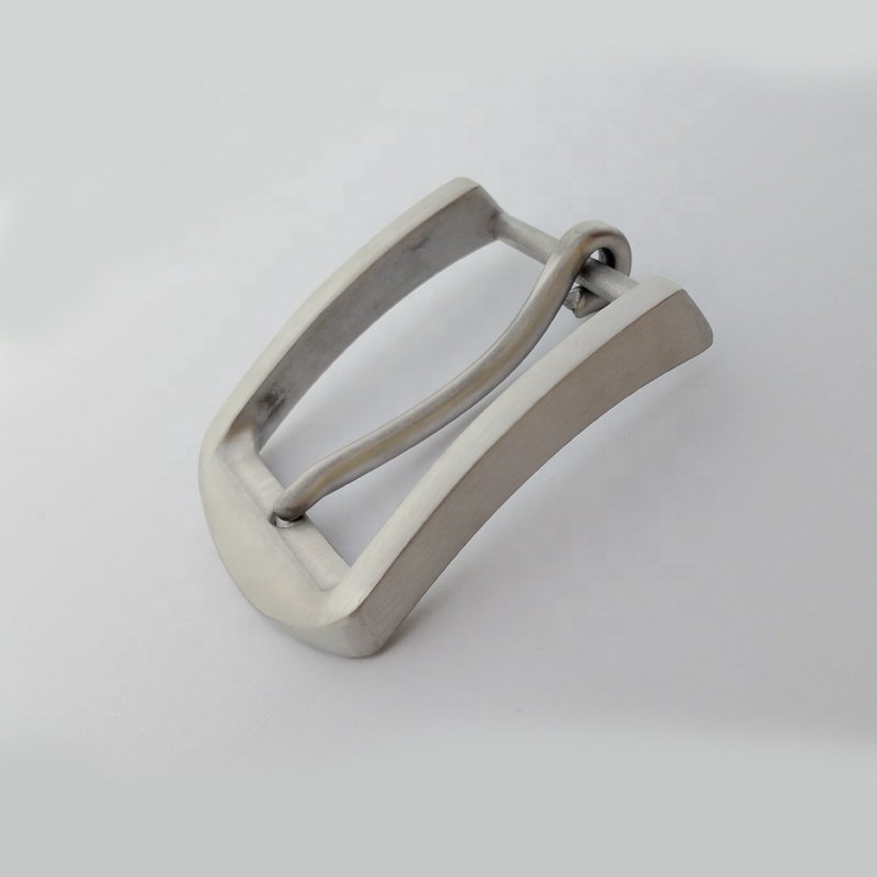 Men's Business Silver Drawing custom stainless steel motion pin belt buckles with high quality Durable and sturdy