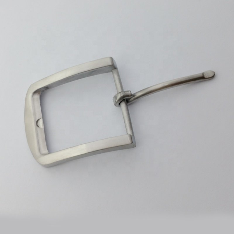 Men's Business Silver Drawing custom stainless steel motion pin belt buckles with high quality Durable and sturdy