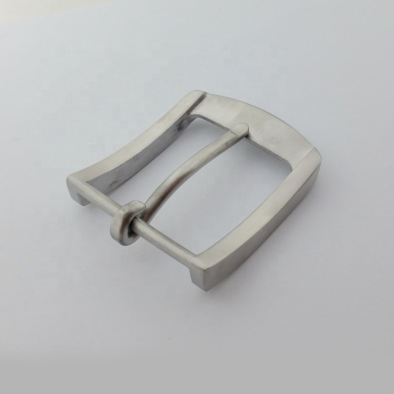 Men's Business Silver Drawing custom stainless steel motion pin belt buckles with high quality Durable and sturdy
