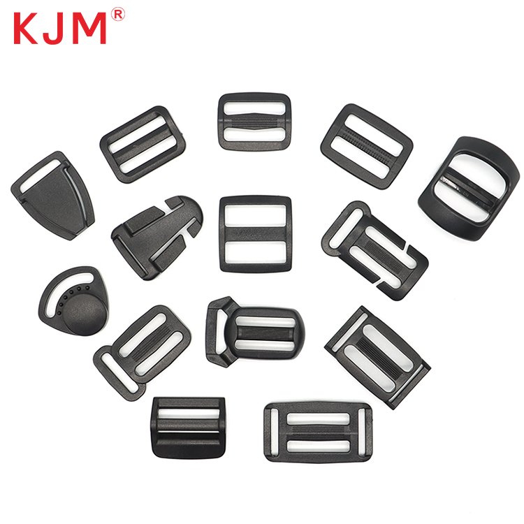 Buckle Manufacturer Adjustable Belt Buckle Black Pom Recycled Plastic D Ring Buckle for Backpack Strap Belt