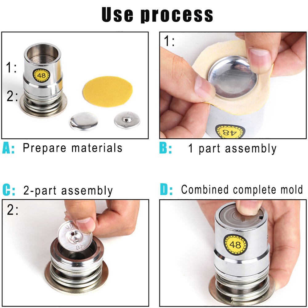 Fabric Button Machines 21 cm*18 cm*7 cm Die Casting Leather Rivets Light Button Machine Buckle Mold