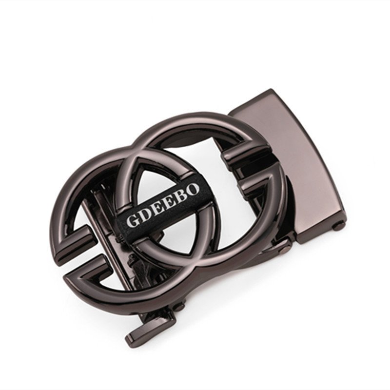 New Wholesale Men's Belt Letter Automatic Buckle Zinc Alloy Belt Head Spring Buckle Belt Buckle