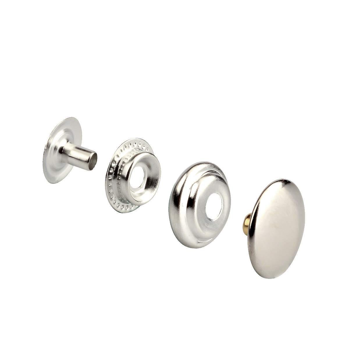 50 sets of stainless steel snap button,snap buckle, snap fastener
