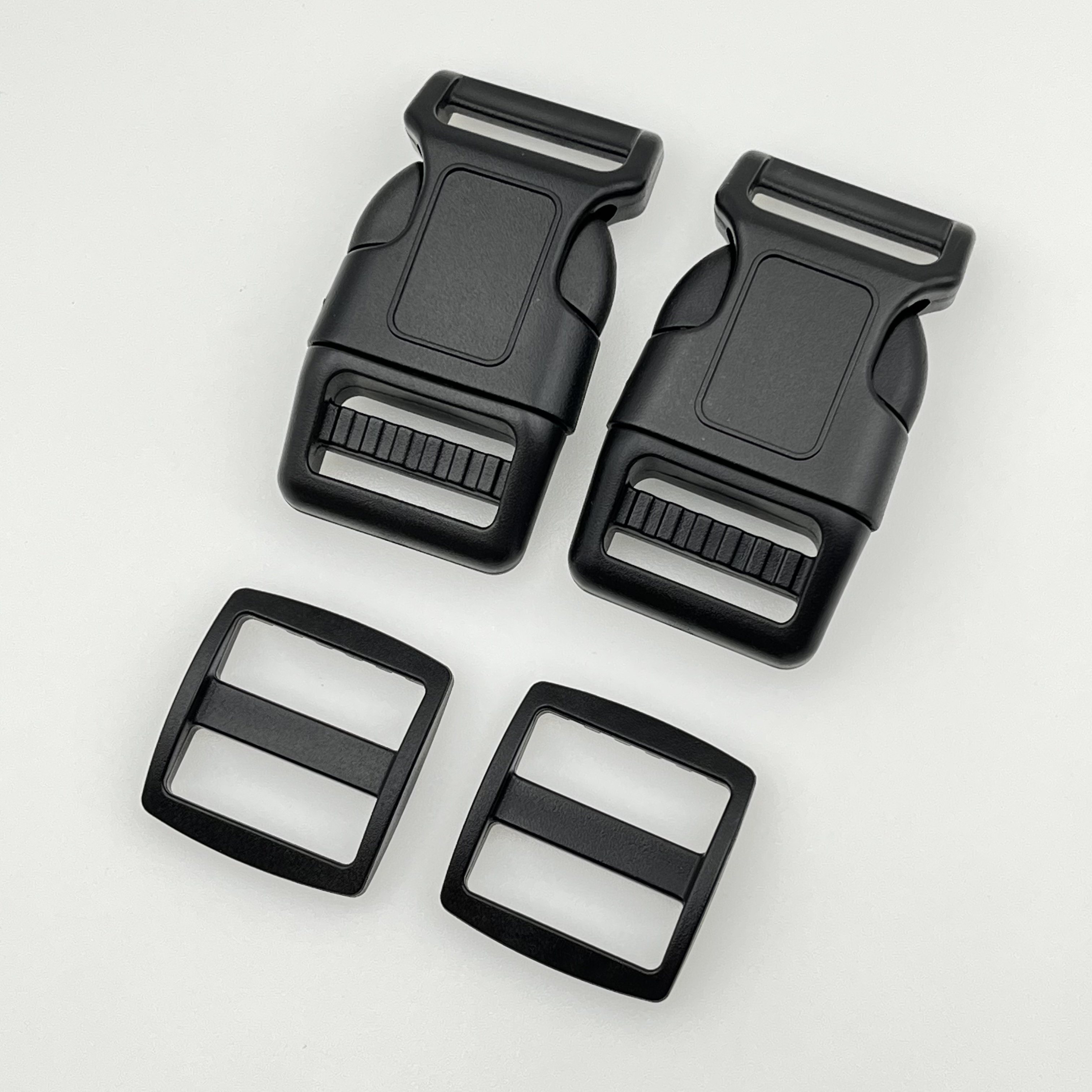 Factory Eco-friendly Plastic Curve Tri-Glide Adjustable Slider Buckle Heavy Duty Strap Buckle Lock for Dog Leash Harnesses