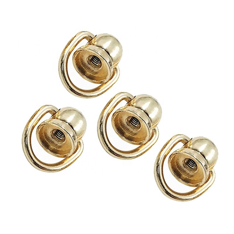 Bags Hardware Accessories Handbag Decoration Nail Bag Strap Rivet Rings Side Clip Buckles with Screws