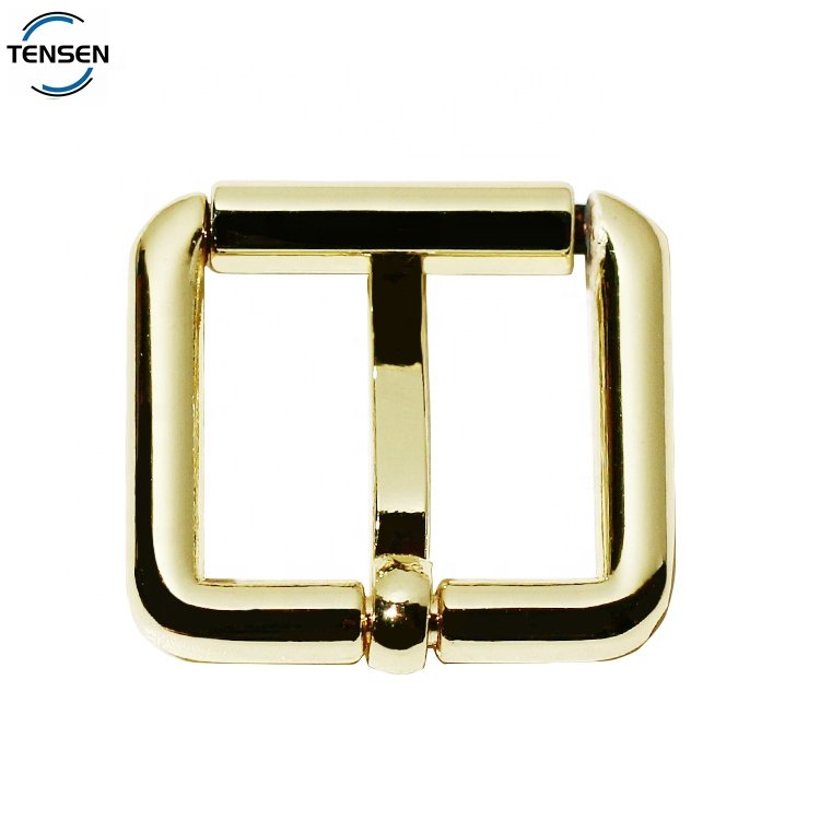 Fashion bag metal parts wholesale backpack gold pin buckle alloy leather crafts metal roller buckle for belt