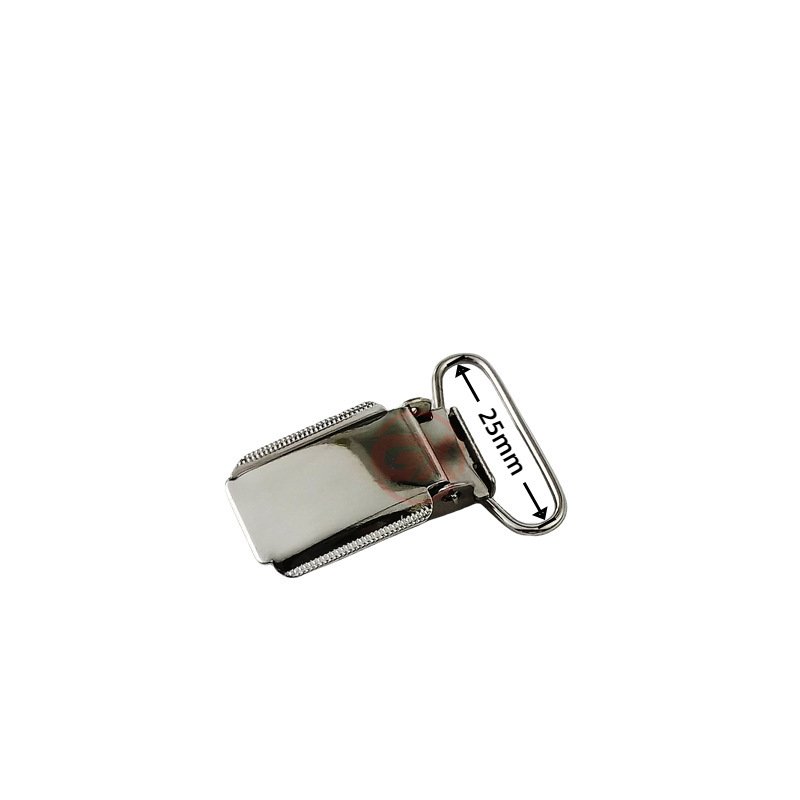 Thickened and brightened hanging-plated duckbill buckle, high-grade suspender clip.