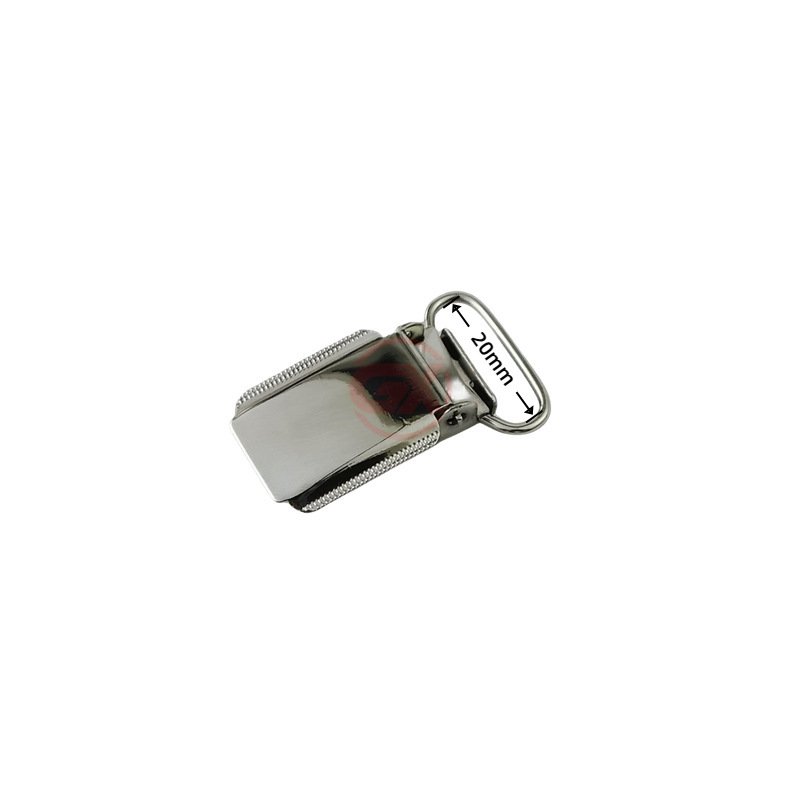 Thickened and brightened hanging-plated duckbill buckle, high-grade suspender clip.
