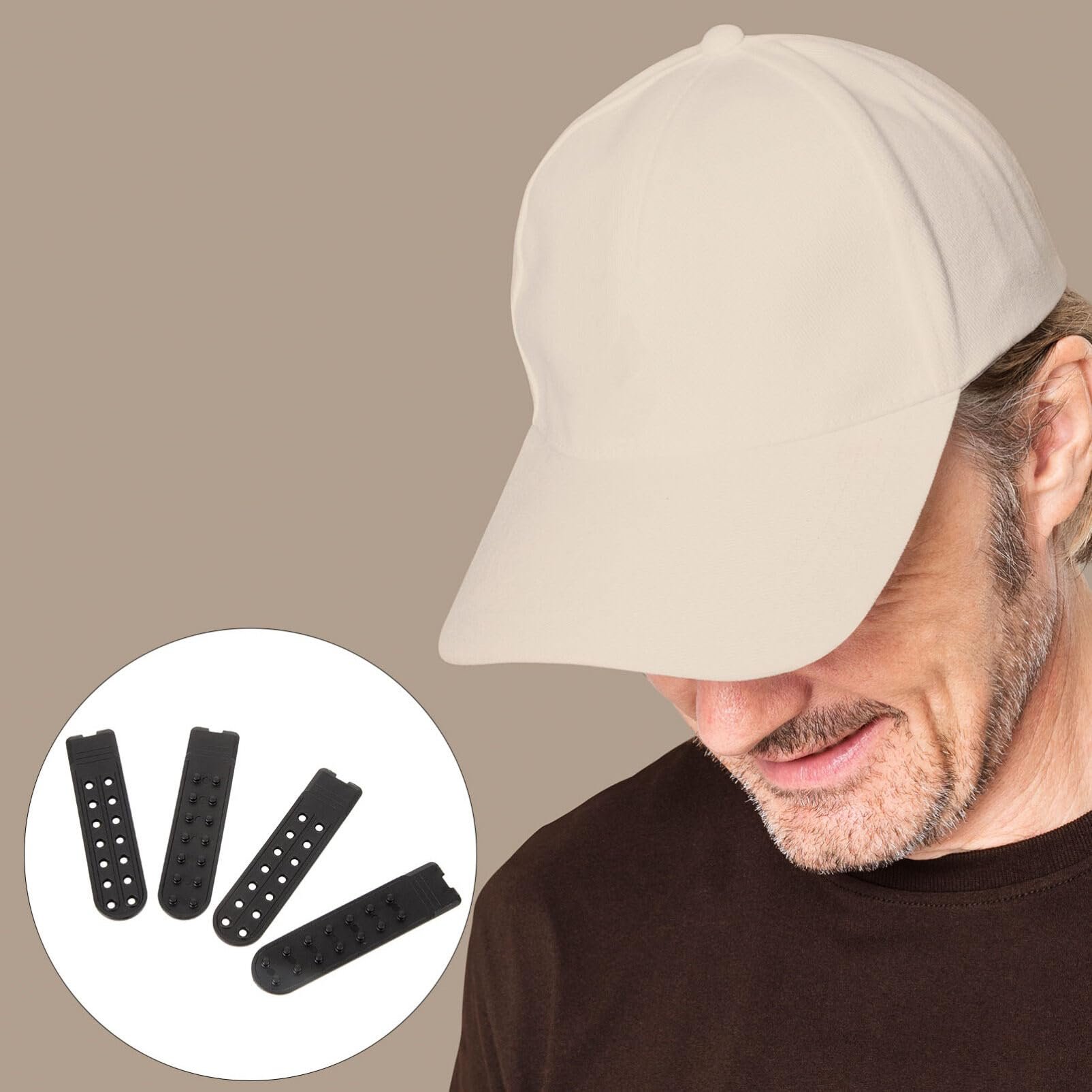 Snapback Strap Hats Caps Replacement Fastener Repair Plastic Snap Buckle Strap Adjustable Hat Extenders with 14 Holes